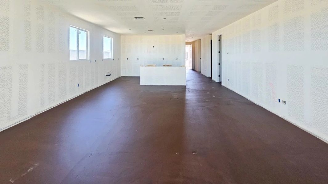 Great room and kitchen