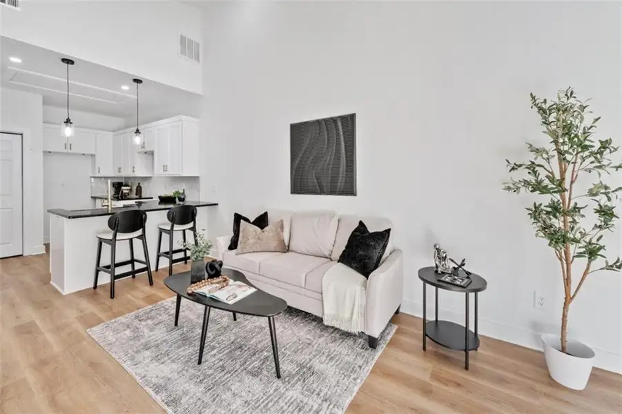 Furnished interior view inside a new home in , Union City (Image 9). Furnished interior view inside a new home in , Union City (Image 9).