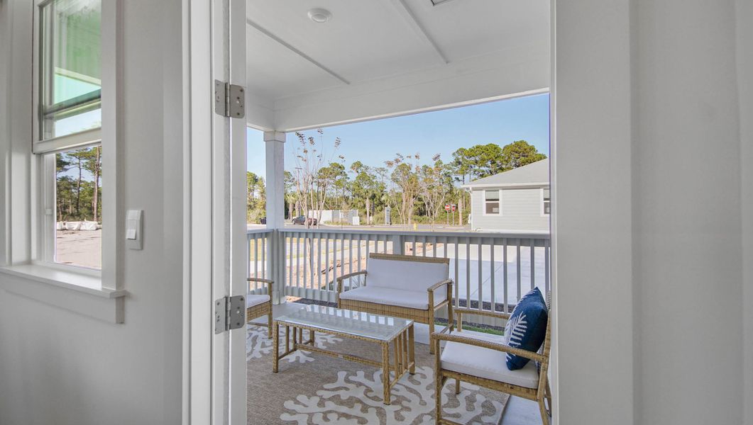 Furnished interior view inside a new home in Parkside, Santa Rosa Beach (Image 19). Furnished interior view inside a new home in Parkside, Santa Rosa Beach (Image 19).