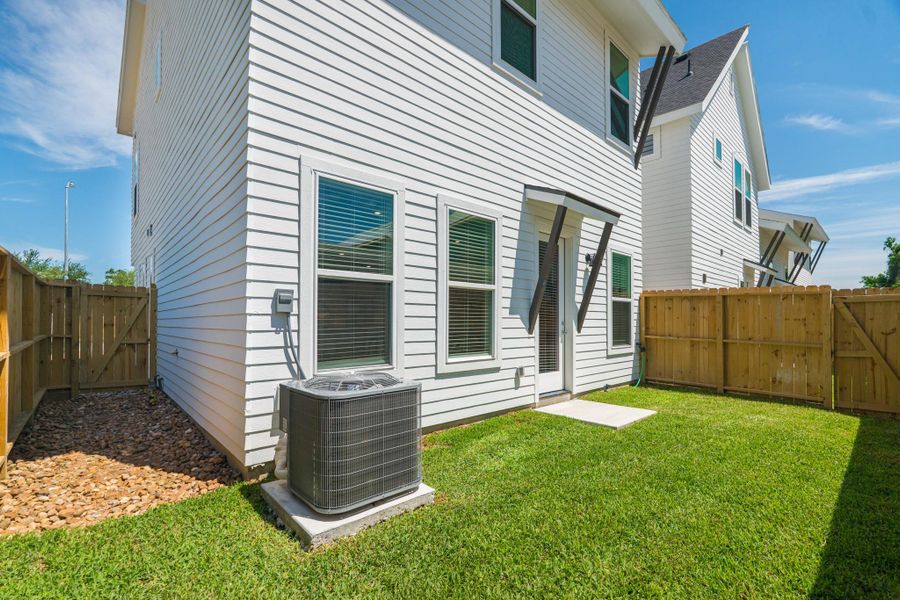 Exterior details and patio area of a home in , Houston (Image 26). Exterior details and patio area of a home in , Houston (Image 26).