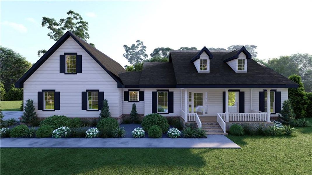 Front exterior of a new home in , Jasper, GA, highlighting curb appeal (Image 1). Front exterior of a new home in , Jasper, GA, highlighting curb appeal (Image 1).