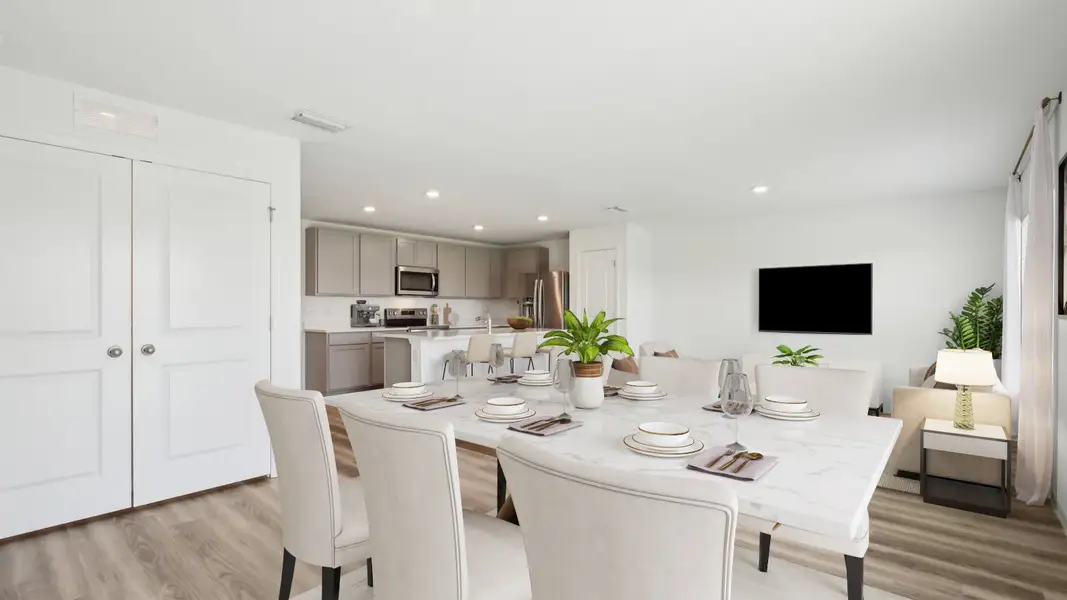 Furnished interior view inside a new home in Brookside, Ruskin (Image 5). Furnished interior view inside a new home in Brookside, Ruskin (Image 5).
