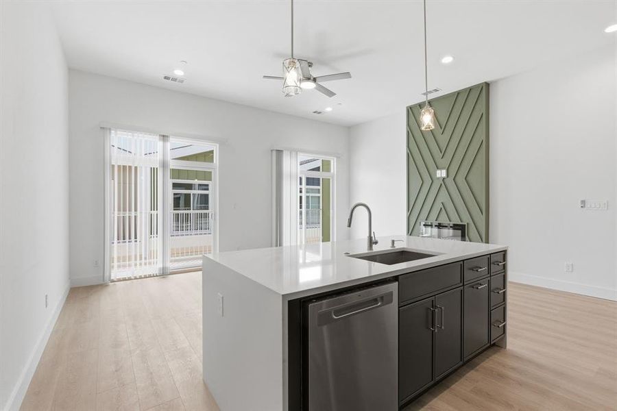 Furnished interior view inside a new home in , Dallas (Image 12).