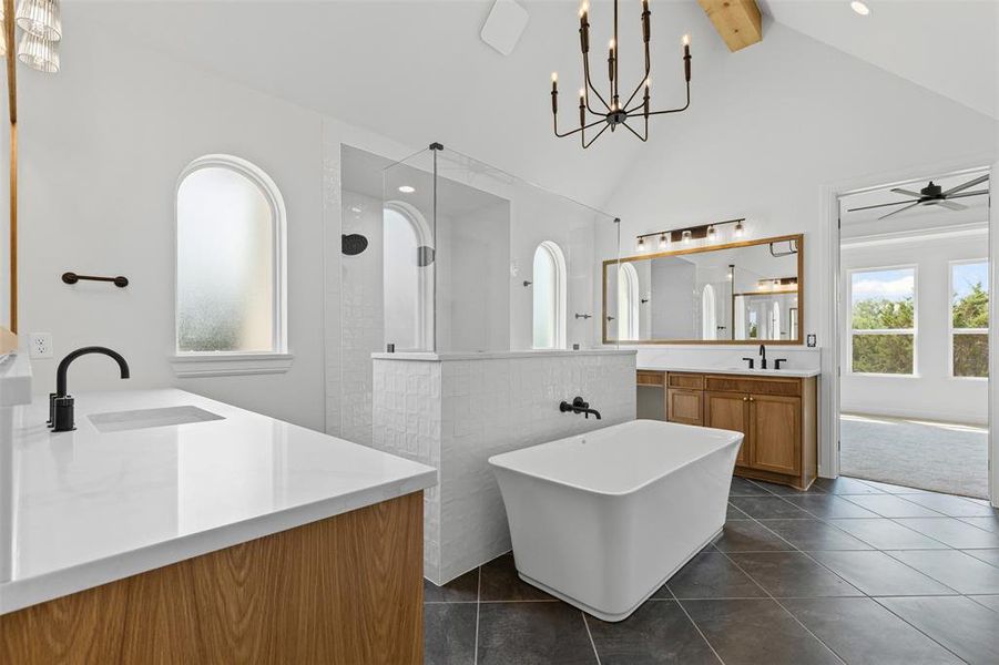 Furnished interior view inside a new home in Rolling Creek Ranch, Granbury (Image 6). Furnished interior view inside a new home in Rolling Creek Ranch, Granbury (Image 6).