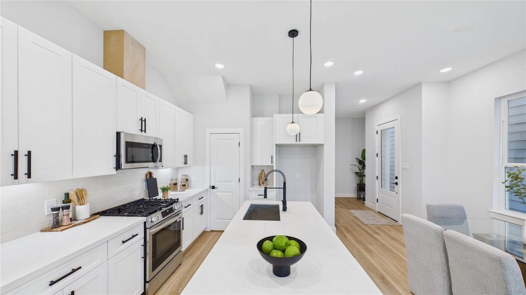 Furnished interior view inside a new home in , Houston (Image 11).