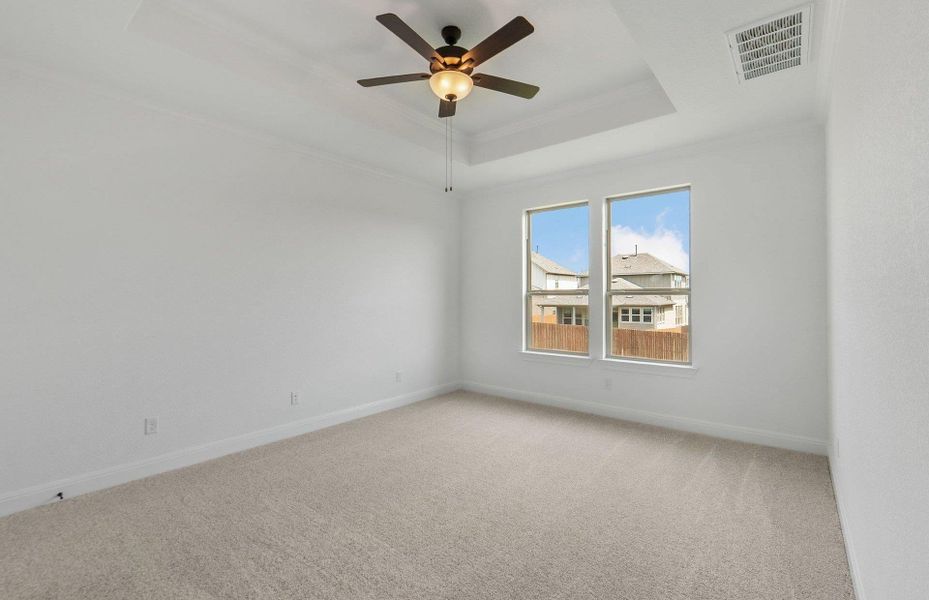 Spacious, unfurnished interior of a new home in Saddleback at Santa Rita Ranch, Liberty Hill (Image 31). Spacious, unfurnished interior of a new home in Saddleback at Santa Rita Ranch, Liberty Hill (Image 31).