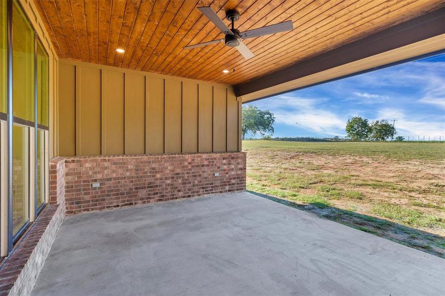 Exterior details and patio area of a home in , Tolar (Image 1). Exterior details and patio area of a home in , Tolar (Image 1).