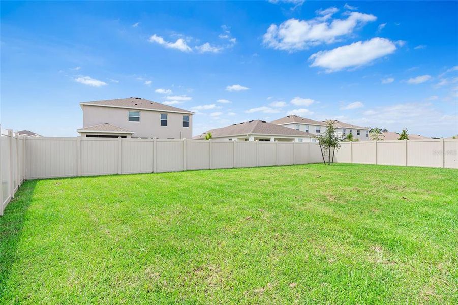Backyard is Fully Fenced