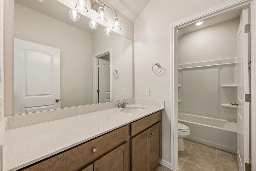 Furnished interior view inside a new home in The Cottages at La Cima, San Marcos (Image 35).