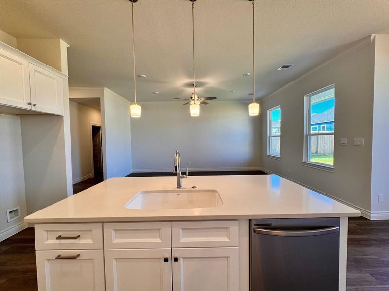 Furnished interior view inside a new home in Lexington Heights, Willis (Image 8).