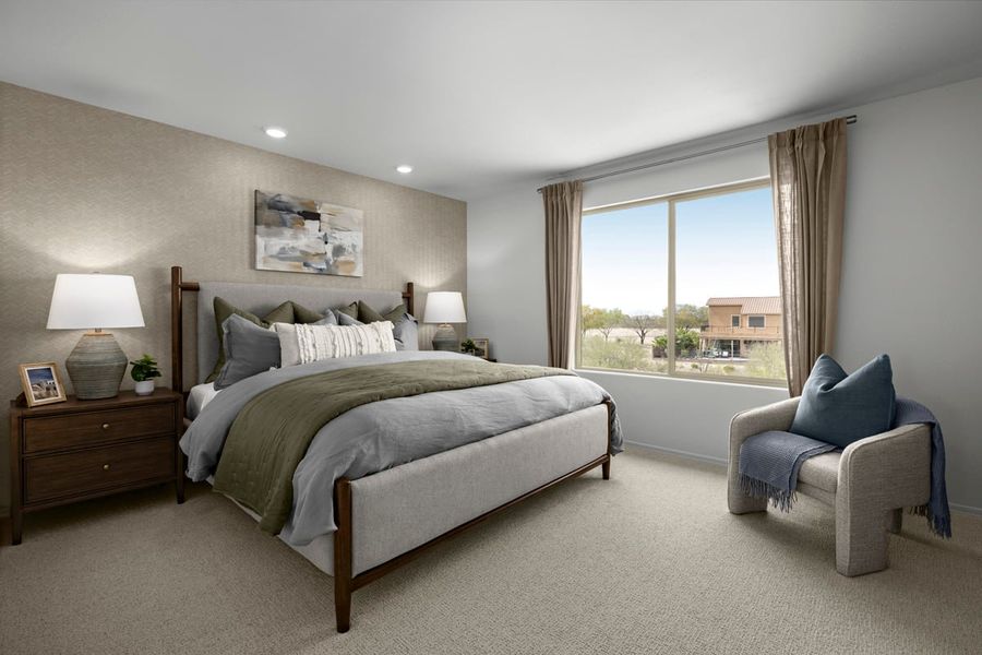 Representative furnished interior of a home built from the 1768 Modeled by KB Home in The Landings at Rancho Del Lago, Vail (Image 6).