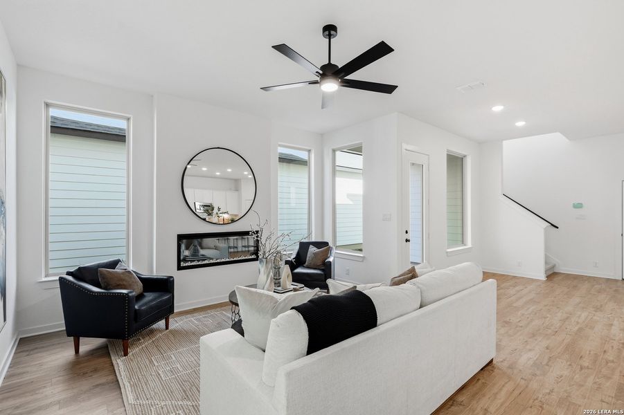 Furnished interior view inside a new home in The Crossvine, Schertz (Image 13).
