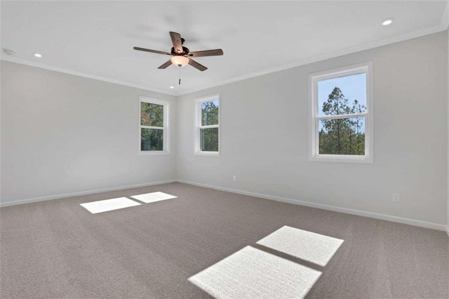 Spacious, unfurnished interior of a new home in The Paddocks at Doc Hughes, Buford (Image 30).