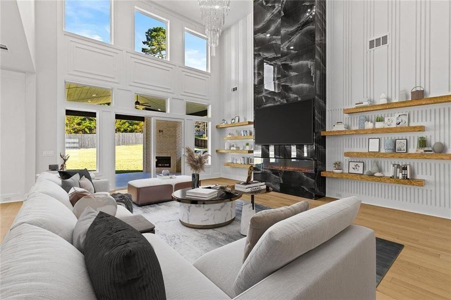 Furnished interior view inside a new home in , Loganville (Image 5).