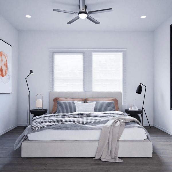 Furnished interior view inside a new home in , Houston (Image 19).