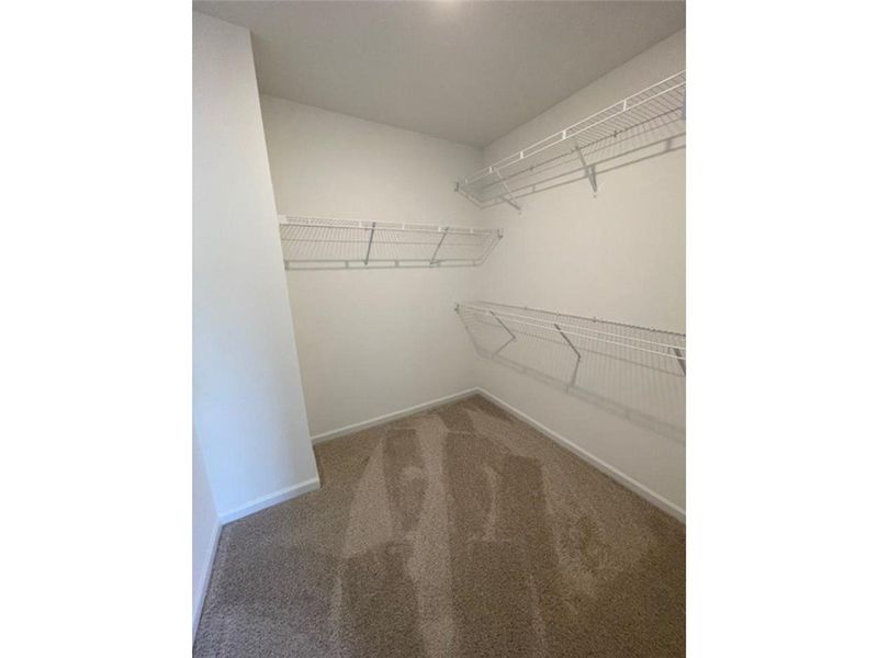 This spacious closet offers organized storage solu