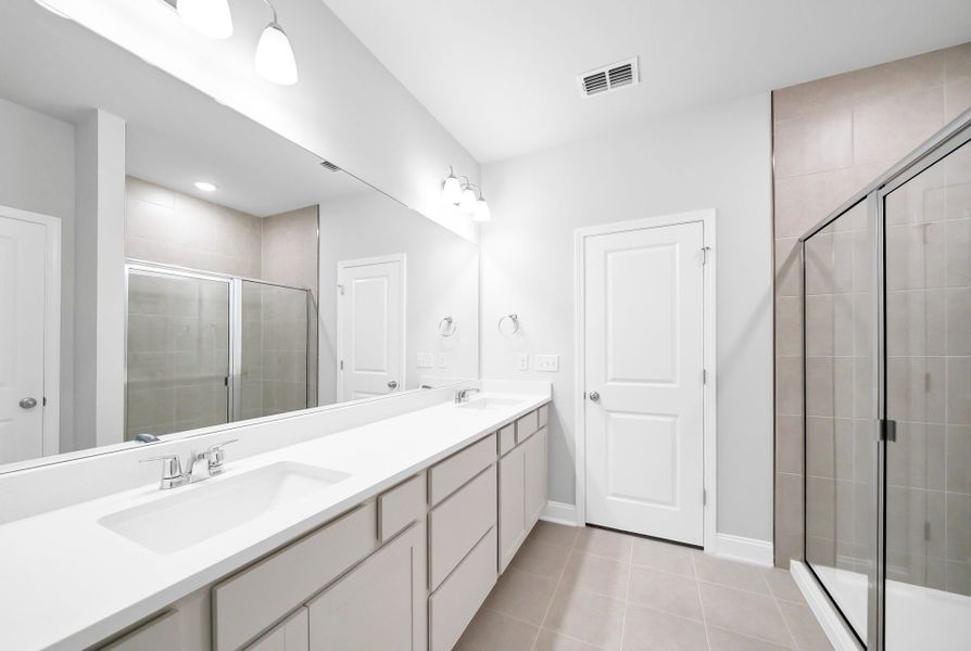 Furnished interior view inside a new home in Monroe Preserve, Chapin (Image 10).