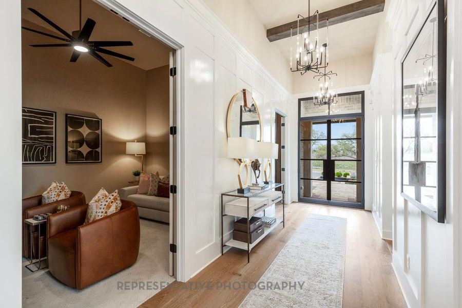 Furnished interior view inside a new home in , Manvel (Image 6).