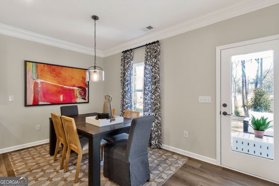 Furnished interior view inside a new home in Bryson Farms, Byron (Image 9).