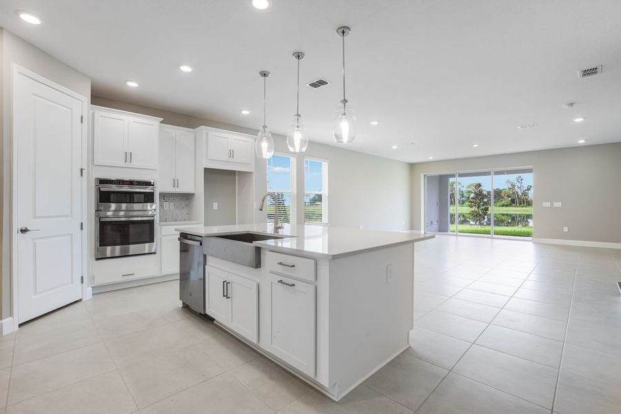 Furnished interior view inside a new home in Indigo Creek, Apollo Beach (Image 6).