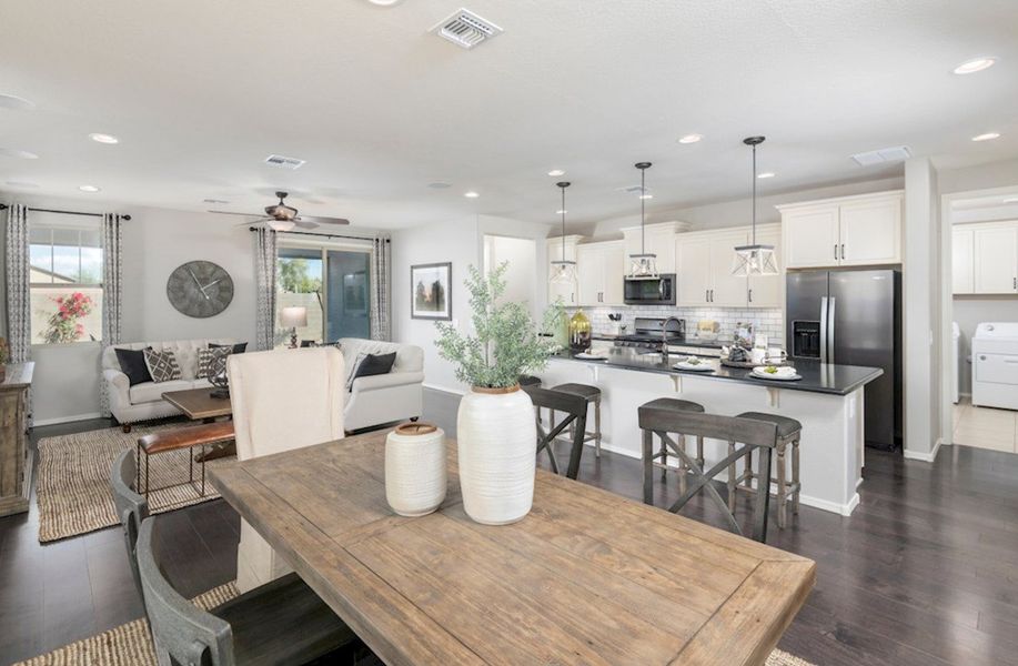 Shiloh Dining Room and Kitchen View Shiloh Dining Room and Kitchen View