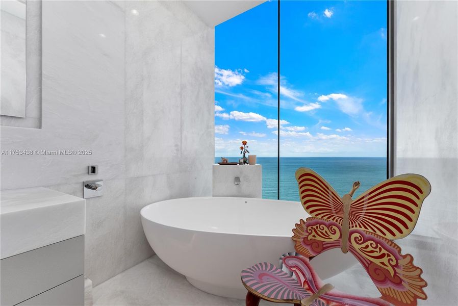 Furnished interior view inside a new home in , Sunny Isles Beach (Image 5). Furnished interior view inside a new home in , Sunny Isles Beach (Image 5).