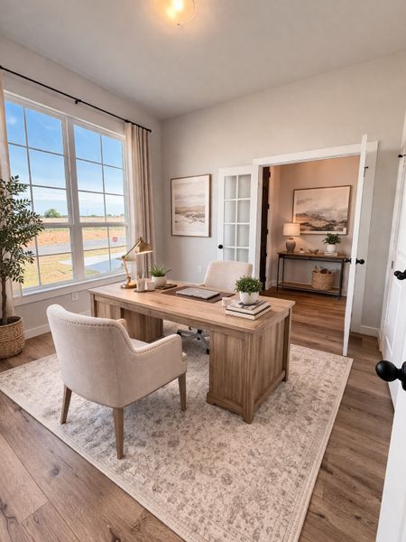 Representative furnished interior of a home built from the Iverson IV by Cheldan Homes in Arbor Oaks, Boyd (Image 37).