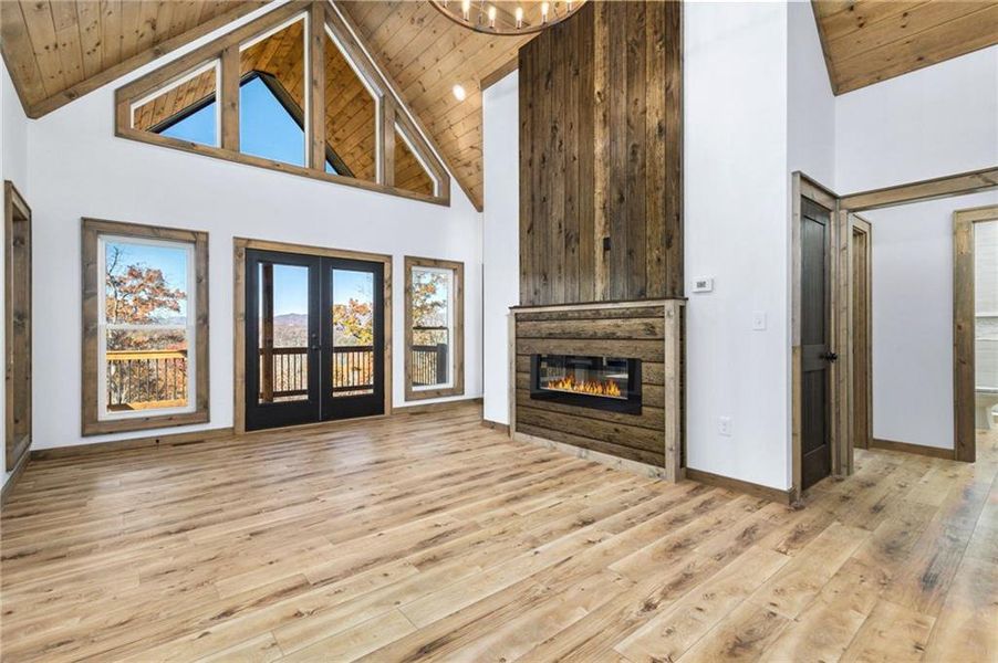 Spacious, unfurnished interior of a new home in , Ellijay (Image 44).