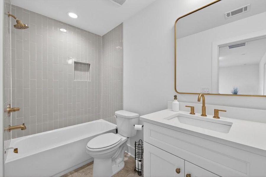 Furnished interior view inside a new home in Skyview On Broad, Sugar Hill (Image 59). Furnished interior view inside a new home in Skyview On Broad, Sugar Hill (Image 59).