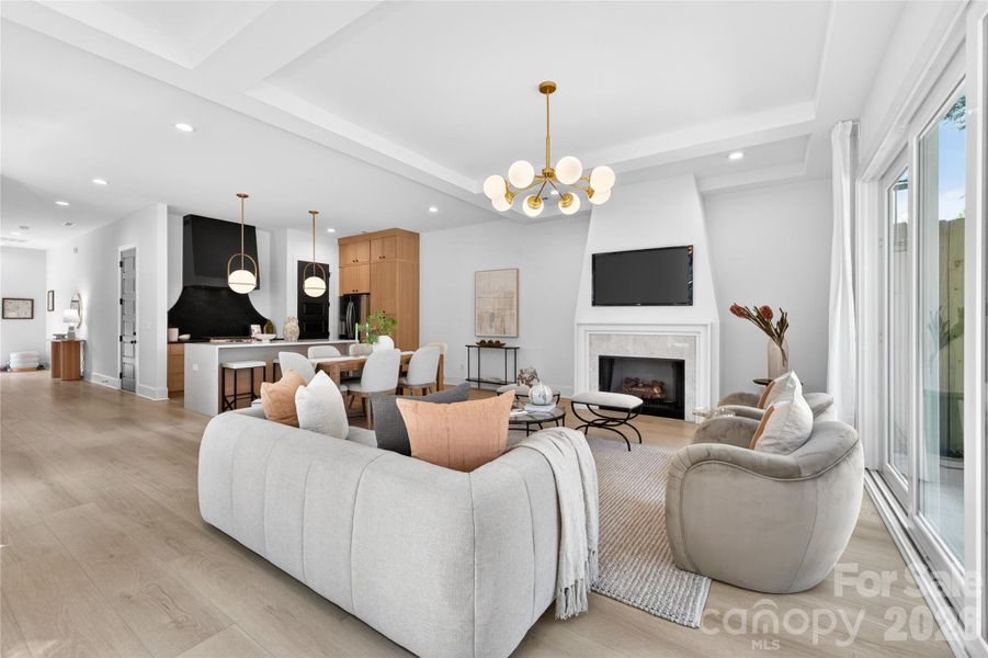 Furnished interior view inside a new home in , Charlotte (Image 27).