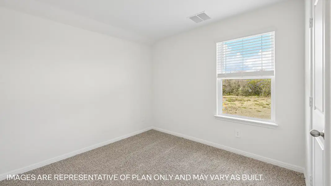 Representative unfurnished interior of a home built from the The Kemah by D.R. Horton in Revelry, Del Valle (Image 32).