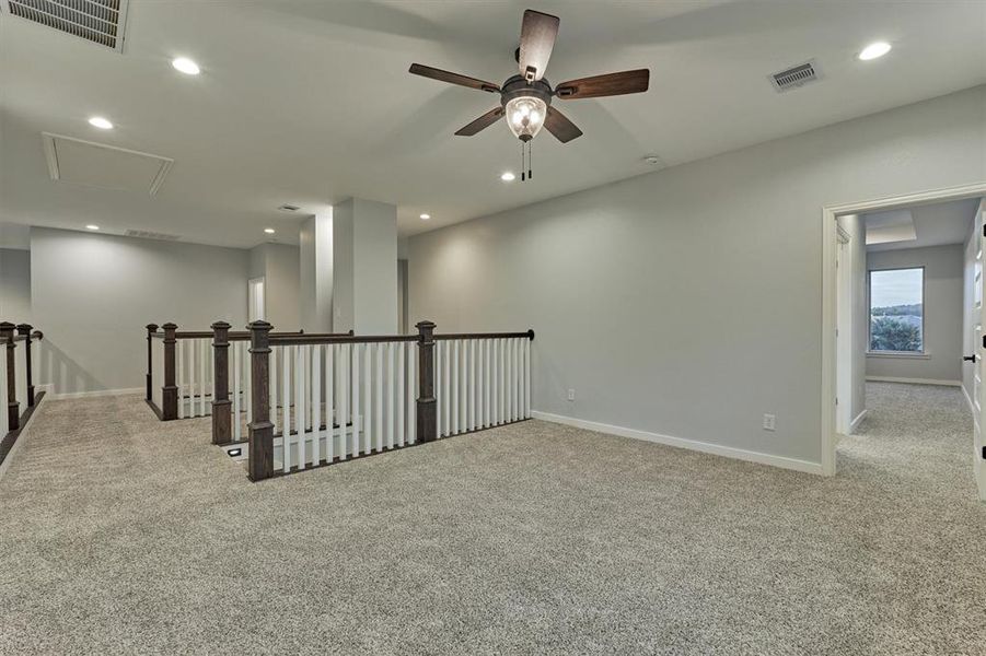 Another view of the second floor living space.