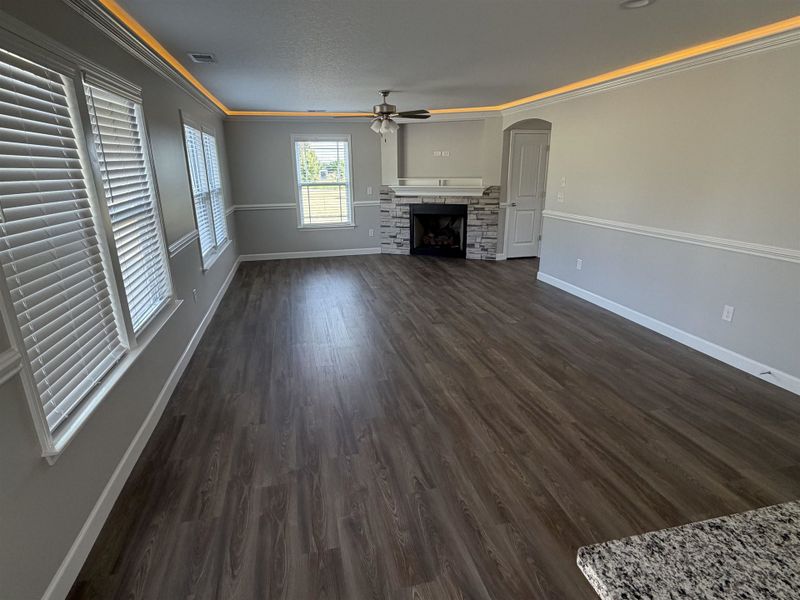 Spacious, unfurnished interior of a new home in Stones Throw, Inman (Image 9). Spacious, unfurnished interior of a new home in Stones Throw, Inman (Image 9).