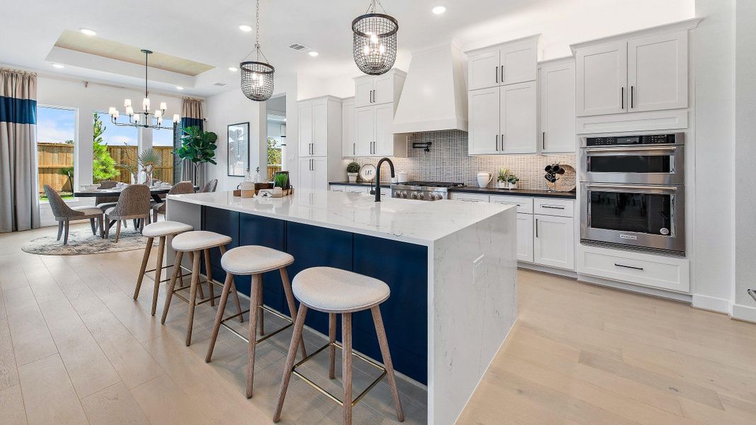 Furnished interior view inside a new home in Legacy, League City (Image 28).