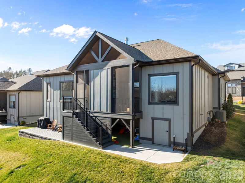 Exterior details and patio area of a home in , Arden (Image 22).