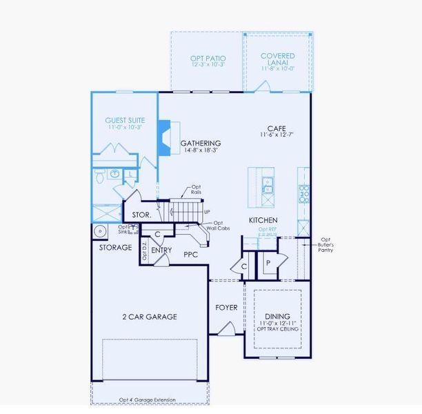 2D floor plan layout of this home in Hunters Creek, Flowery Branch, GA (Image 4). 2D floor plan layout of this home in Hunters Creek, Flowery Branch, GA (Image 4).