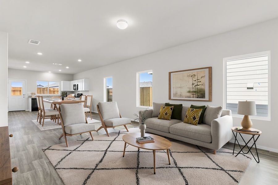 Representative furnished interior of a home built from the Sorella 1533 by Brohn Homes in Sorella, Tomball (Image 5). Representative furnished interior of a home built from the Sorella 1533 by Brohn Homes in Sorella, Tomball (Image 5).
