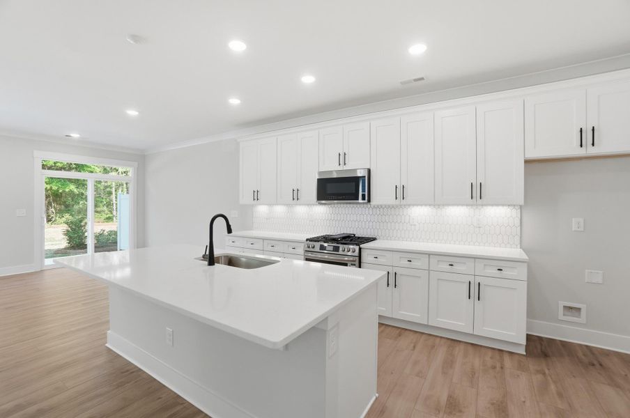 Furnished interior view inside a new home in Blythe Mill Townhomes, Waxhaw (Image 8).