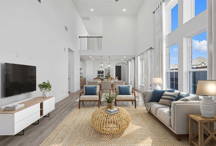 Furnished interior view inside a new home in Wellington: 40ft. lots, Haslet (Image 12).