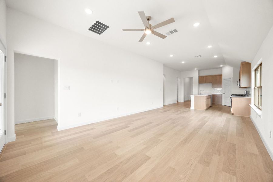 Living Room in the Turquoise home plan by Trophy Signature Homes – REPRESENTATIVE PHOTO