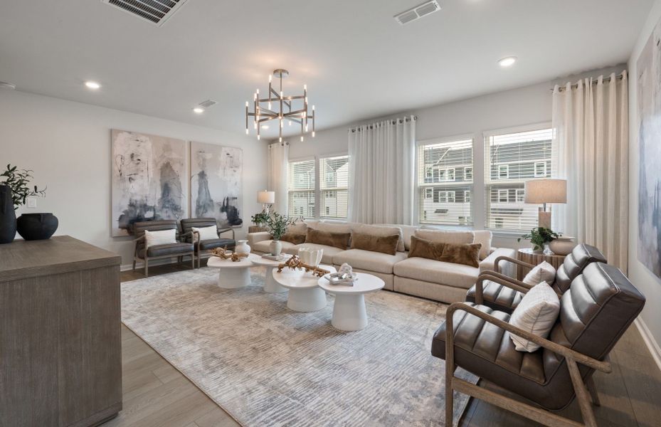 Furnished interior view inside a new home in Huxley, Apex (Image 7).