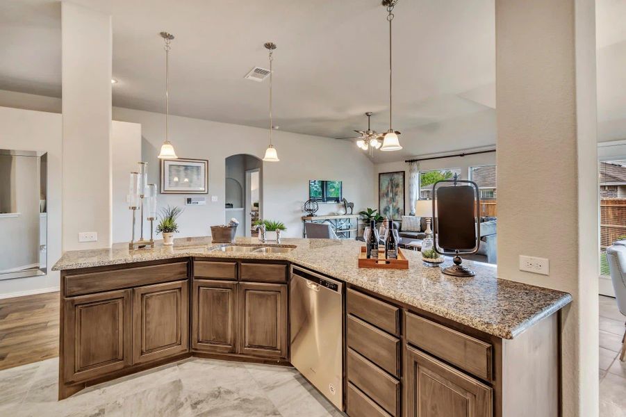 Kitchen | Concept 1730 at Chisholm Hills in Cleburne, TX by Landsea Homes