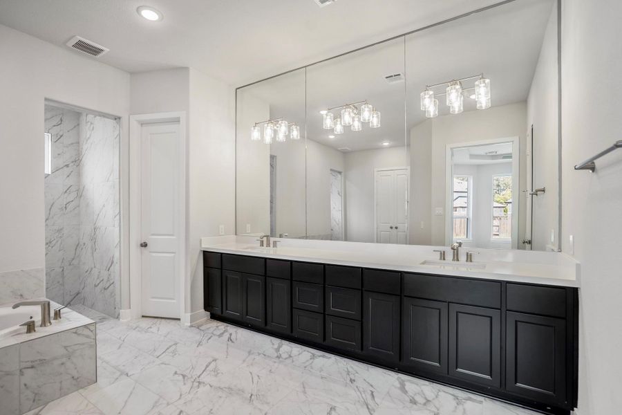 Furnished interior view inside a new home in Artavia 70′ Lots, Conroe (Image 37).