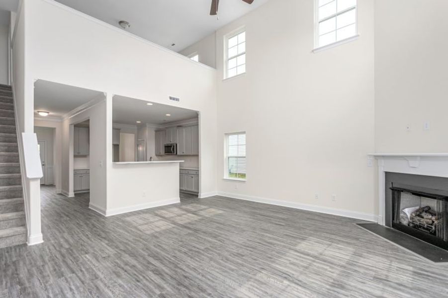 Representative unfurnished interior of a home built from the Jamestown by Keystone Homes NC in Royal Pines, Trinity (Image 52). Representative unfurnished interior of a home built from the Jamestown by Keystone Homes NC in Royal Pines, Trinity (Image 52).