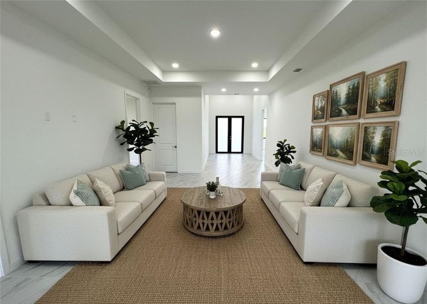 Furnished interior view inside a new home in , Cape Coral (Image 33).