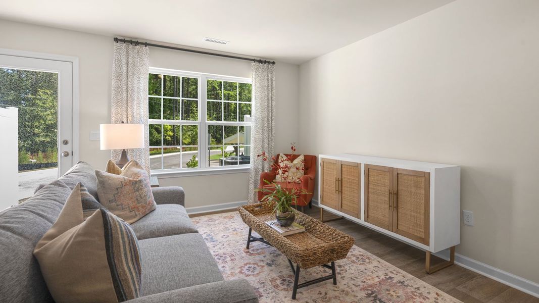 Furnished interior view inside a new home in Thornton Townes, Raleigh (Image 29).