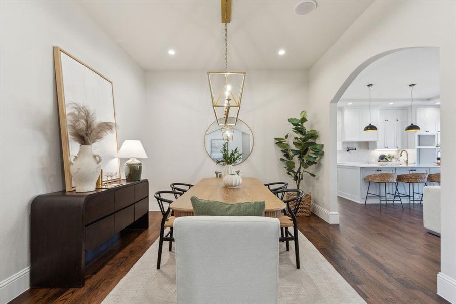 Furnished interior view inside a new home in , Dallas (Image 11).