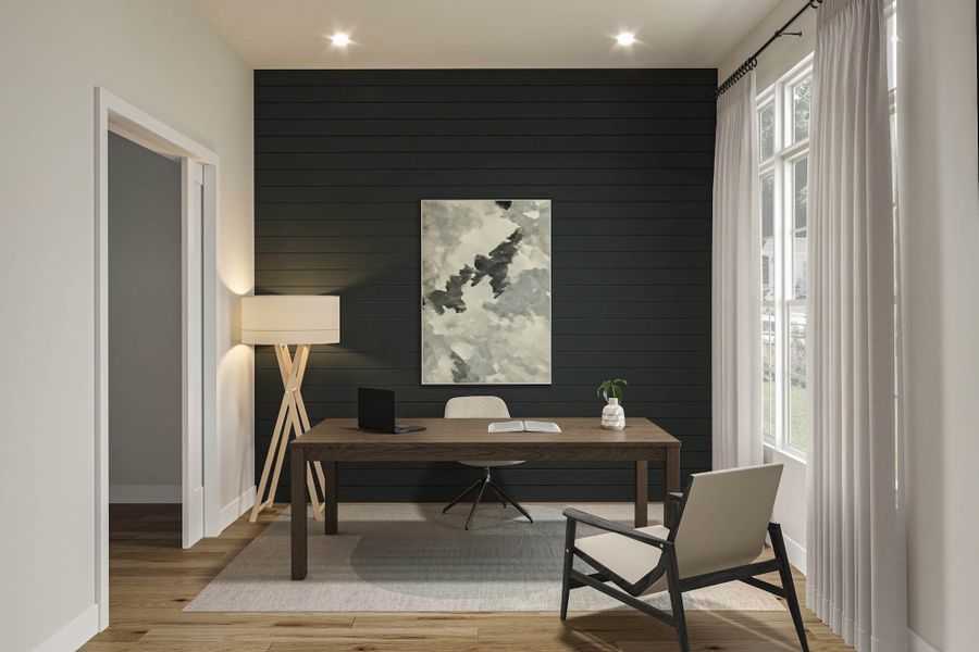 Furnished interior view inside a new home in , Dallas (Image 6).