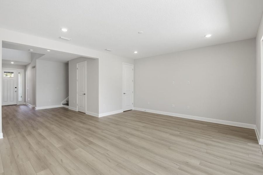 Representative unfurnished interior of a home built from the Cumberland by Taylor Morrison in Harvest at Ovation, Winter Garden (Image 31). Representative unfurnished interior of a home built from the Cumberland by Taylor Morrison in Harvest at Ovation, Winter Garden (Image 31).