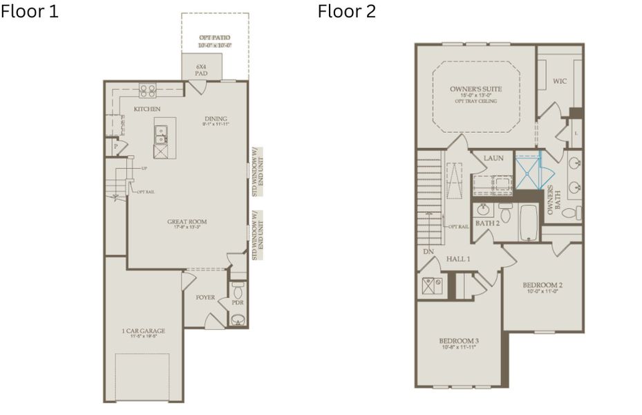 2D floor plan layout of this home in Solana, Durham, NC (Image 4).